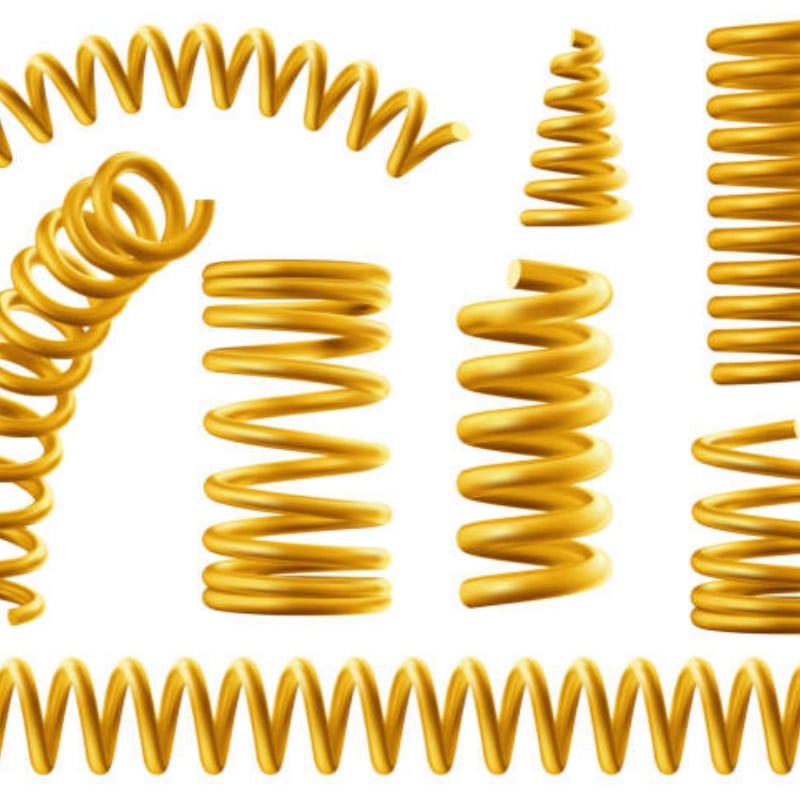 Large flat spiral torsion springs